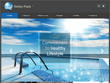 Tablet Screenshot of kehlanpools.com